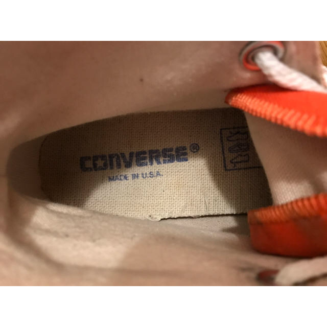 CONVERSE(コンバース)のヴィンテージ USA製 コンバース オレンジ レディースの靴/シューズ(スニーカー)の商品写真