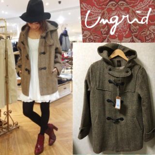 アングリッド(Ungrid)のHarris Tweedダッフルコート ungrid todayful ザラ(ダッフルコート)