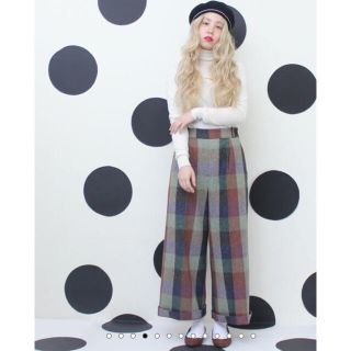 ドットアンドストライプスチャイルドウーマン(Dot&Stripes CHILDWOMAN)のdtp様専用  ブロックチェック ストレート太パンツ(カジュアルパンツ)