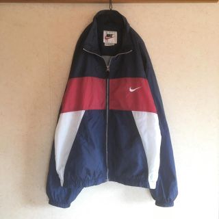 ナイキ(NIKE)のNIKE vintage90's Nylon Jackets L 銀タグ(ナイロンジャケット)