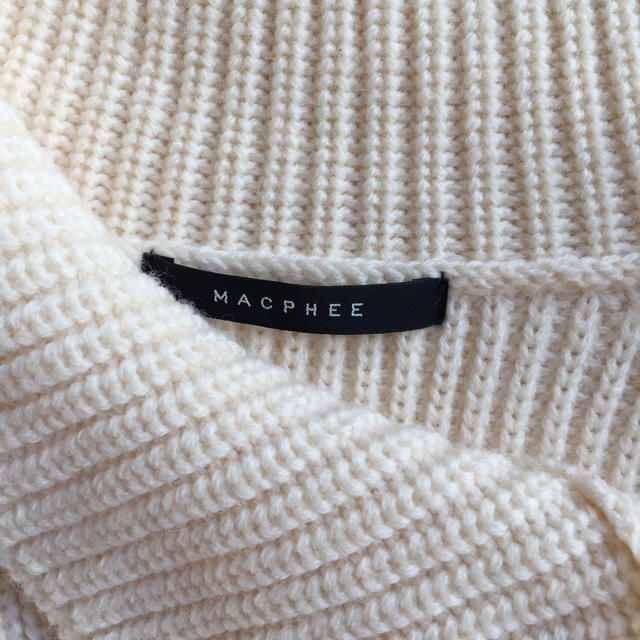MACPHEE(マカフィー)のMACPHEE ウール ジップハイネックプルオーバー レディースのトップス(ニット/セーター)の商品写真