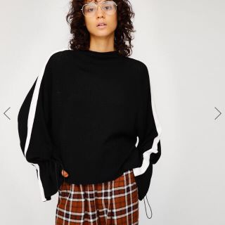 マウジー(moussy)のmoussy LINE DESIGNセーター 美品(ニット/セーター)