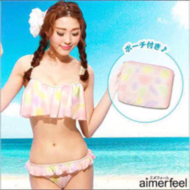 aimer feel(エメフィール)のaimerfeel グラデフリル 3点セット Ｌ レディースの水着/浴衣(水着)の商品写真