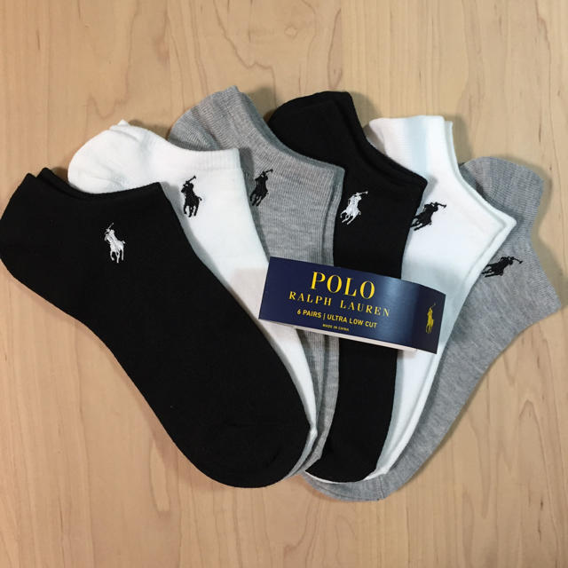 POLO RALPH LAUREN(ポロラルフローレン)の新品 タグ付き ポロ ラルフローレン 靴下 レディース 6足セット レディースのレッグウェア(ソックス)の商品写真