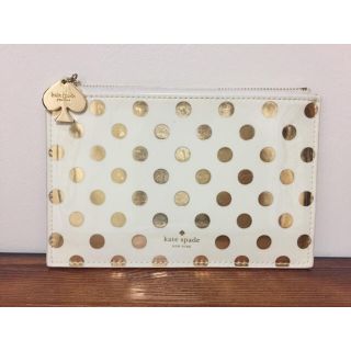 ケイトスペードニューヨーク(kate spade new york)のKate spade new york ゴールドドット柄ポーチ (ポーチ)