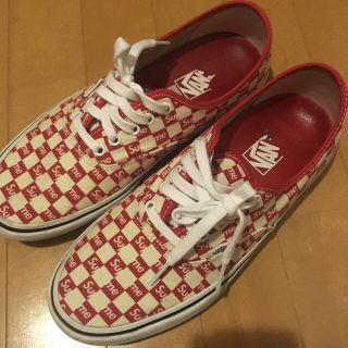 シュプリーム(Supreme)のじみ様専用 27 supreme vans  赤 レッド シュプリーム(スニーカー)