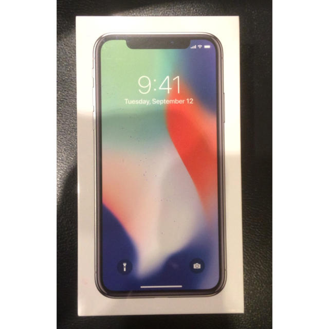 iPhone X 256G SIMフリー シルバー 新品未開封-