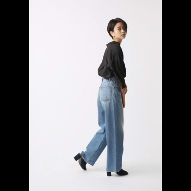 AZUL by moussy(アズールバイマウジー)のアズール♡ハイウエストワイド24inch レディースのパンツ(デニム/ジーンズ)の商品写真