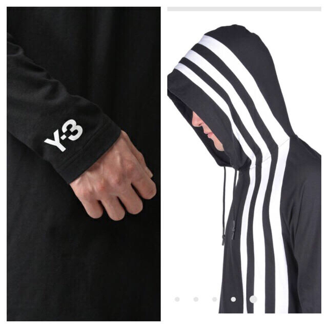 Y-3(ワイスリー)のY-3  3 STRIPES HOODIE メンズのトップス(Tシャツ/カットソー(七分/長袖))の商品写真