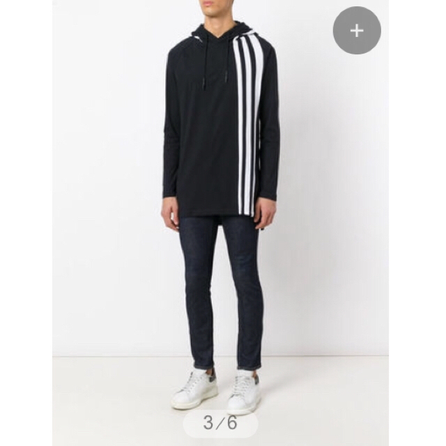 Y-3(ワイスリー)のY-3  3 STRIPES HOODIE メンズのトップス(Tシャツ/カットソー(七分/長袖))の商品写真