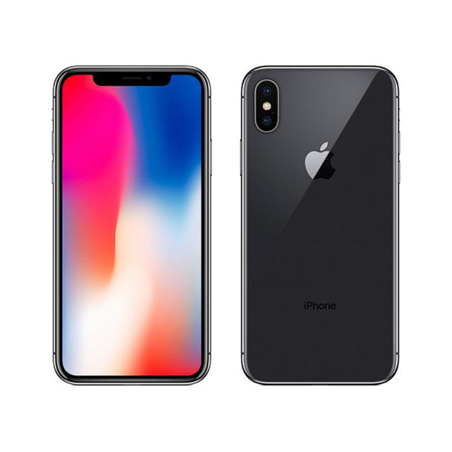 Apple(アップル)のiPhoneX 256GB スペースグレー simフリー スマホ/家電/カメラのスマートフォン/携帯電話(スマートフォン本体)の商品写真