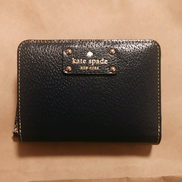 kate spade new york(ケイトスペードニューヨーク)のネイビー☆折財布 レディースのファッション小物(財布)の商品写真
