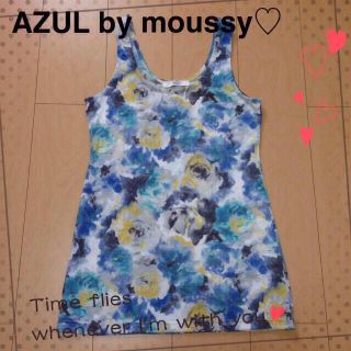 アズールバイマウジー(AZUL by moussy)のAZUL by moussy♡花柄タンク(タンクトップ)