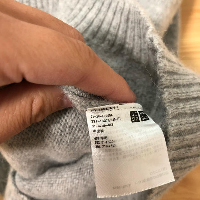 UNIQLO(ユニクロ)のUNIQLO  タートルネックニットワンピ レディースのワンピース(ミニワンピース)の商品写真