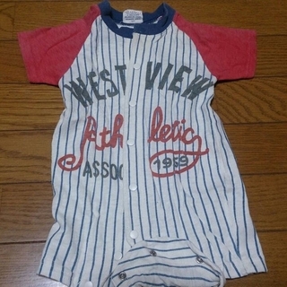 エフオーキッズ(F.O.KIDS)の専用☆2枚セット！エフオーキッズ☆野球ユニフォーム風半袖ロンパース※色違いあり(カバーオール)