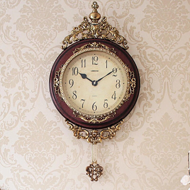 北歐風 英国貴族風 クロック。壁掛け時計 かけ時計 ヨーロッパ風 | フリマアプリ ラクマ