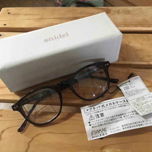 SNIDEL(スナイデル)のsnidel メガネ レディースのファッション小物(サングラス/メガネ)の商品写真