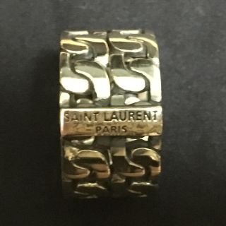 Saint Laurent サンローラン チェーンリング 8号 ゴールド