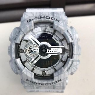 ジーショック(G-SHOCK)のG-SHOCK GA 110  スラッシュパターン グレー 美品 レア 希少(腕時計(デジタル))