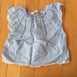 エイチアンドエム(H&M)のH&Mkids ストライプブラウス(ブラウス)