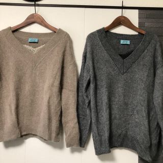 デイシー(deicy)のdeicy デイシー フェレットVネックニットプルオーバー 2着セット(ニット/セーター)