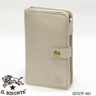 イルビゾンテ(IL BISONTE)のH様専用です★新品★イルビゾンテ グレー革L字ファスナー財布 C0757(財布)