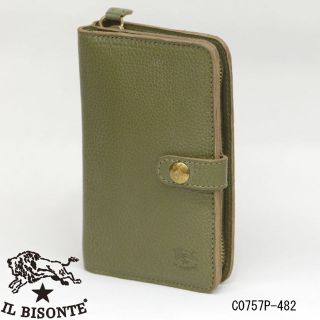 イルビゾンテ(IL BISONTE)のそらきら様専用★新品★イルビゾンテオリーブ革L字ファスナー財布(財布)