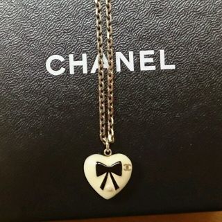 シャネル(CHANEL)のCHANEL＊ハートモチーフネックレス(ネックレス)