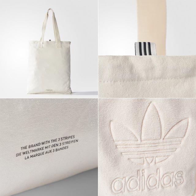 adidas(アディダス)の【新品・即発送OK】adidas オリジナルス ショッパーバック 白 フリース レディースのバッグ(トートバッグ)の商品写真