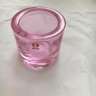 イッタラ(iittala)の【廃盤】イッタラ×マリメッコ kivi キャンドルホルダー スウィートピンク(その他)