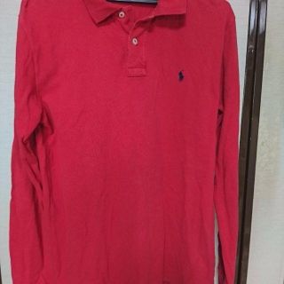 ポロラルフローレン(POLO RALPH LAUREN)のポロ ラルフローレン 長袖 ポロシャツ XL 赤 USED(ポロシャツ)