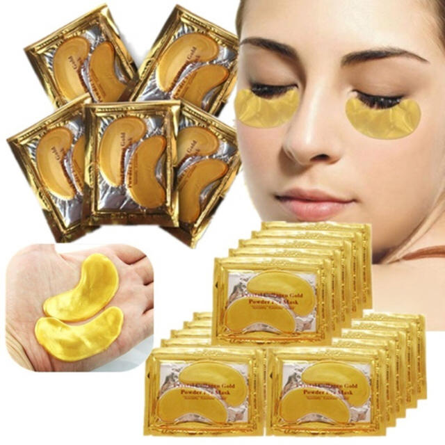 おすそ分け♡高品質アイマスク クリスタル24Kゴールドパウダージェルコラーゲン コスメ/美容のスキンケア/基礎化粧品(アイケア/アイクリーム)の商品写真