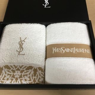 サンローラン(Saint Laurent)の【紫苑様専用】☆イヴ・サンローラン フェイスタオルセット 新品未使用(タオル/バス用品)