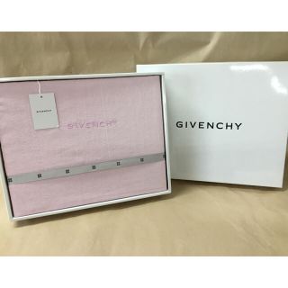 ジバンシィ(GIVENCHY)の【更に値下げ】☆ジバンシー  ジャガード綿シーツ ピンク 新品未使用(シーツ/カバー)