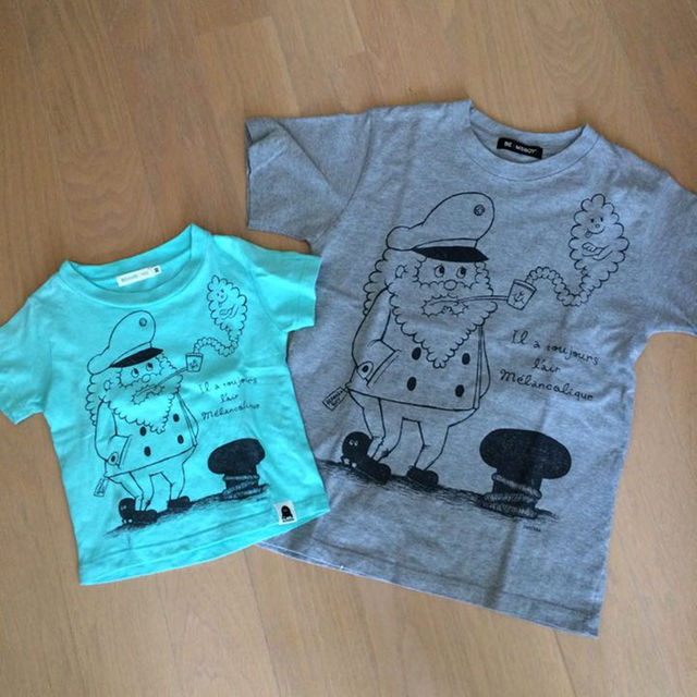 BEAMS BOY(ビームスボーイ)のBEAMS 親子 コーデ♢半袖 Tシャツ♢グレー ミント♢Mサイズ 95cm レディースのトップス(その他)の商品写真