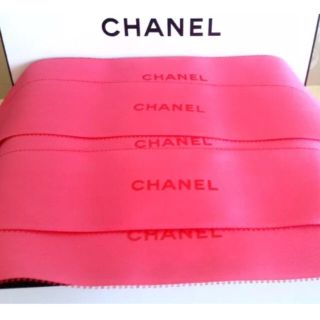 シャネル(CHANEL)のシャネル ワイドリボン  ホットピンク 正規品(ショップ袋)