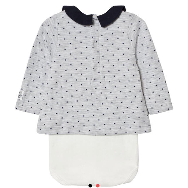 PETIT BATEAU(プチバトー)の※※専用※※星柄プリント ボディ12m 74cm キッズ/ベビー/マタニティのベビー服(~85cm)(シャツ/カットソー)の商品写真