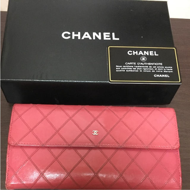 CHANEL(シャネル)のラッキーガール♪様専用♡正規品 シャネル 財布 ピンク レディースのファッション小物(財布)の商品写真