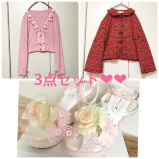 ラパフェ(La Pafait)の【ラパフェ】新品サンダル◎ボレロ◎羽織り❤︎お得な3点セット(カーディガン)