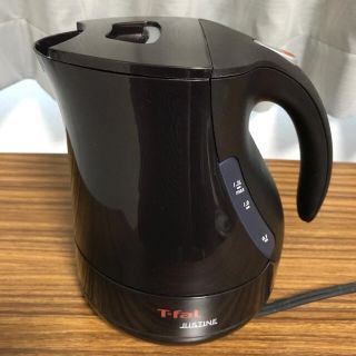 ティファール(T-fal)のティファール 電気ケトル JUSTINE 1.2L ブラック 取説付き(電気ケトル)