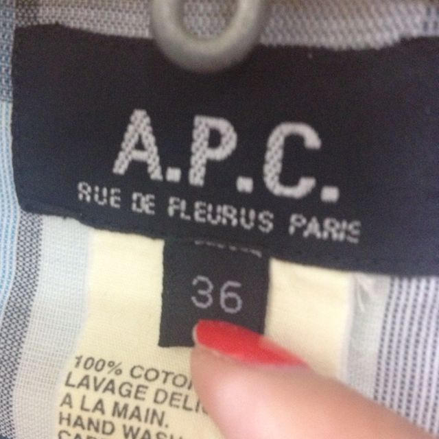 A.P.C(アーペーセー)のA.P.C♥半袖チェック♥ レディースのトップス(シャツ/ブラウス(半袖/袖なし))の商品写真