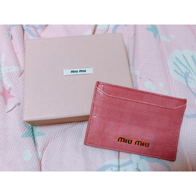 miu miu♡ピンクハートパスケース♡新品