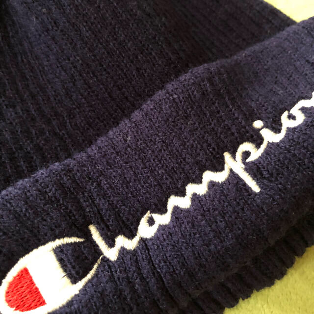 Champion(チャンピオン)の【新品】Champion ニット帽子 キッズ用 キッズ/ベビー/マタニティのこども用ファッション小物(帽子)の商品写真