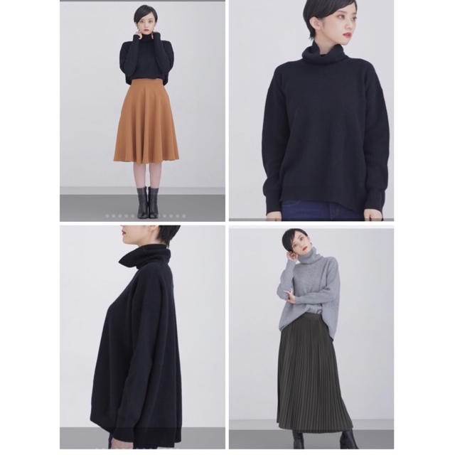 SACRA(サクラ)のSACRA 15AW PARA バックフレアニット 黒 サクラ レディースのトップス(ニット/セーター)の商品写真