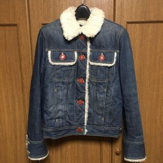 マークジェイコブス(MARC JACOBS)のMARC JACOBS モコモコ デニムジャケット(Gジャン/デニムジャケット)