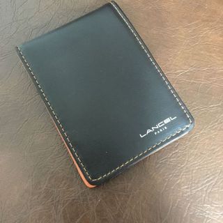 ランセル(LANCEL)の新品 LANCEL 二つ折財布 ダークブラウン×オレンジ(その他)