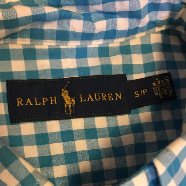 Ralph Lauren(ラルフローレン)の新品同様 正規 ラルフローレン チェックシャツ ブルー メンズ S メンズのトップス(シャツ)の商品写真