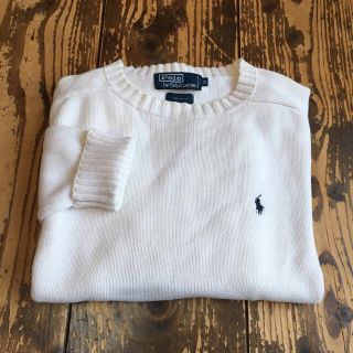 ラルフローレン(Ralph Lauren)の90's Ralph Lauren ワンポイントロゴ コットンニット(ニット/セーター)