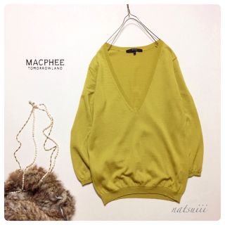 マカフィー(MACPHEE)のMACPHEE トゥモローランド . Ｖネック プルオーバー ニット(ニット/セーター)