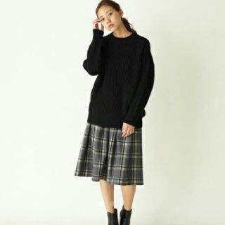 マウジー(moussy)のmoussy チェックミドルスカート(ロングスカート)